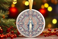 Round Christmas Ornament Sublimation|Clipart Product Image 1