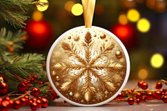 Round Christmass Ornament PNG Product Image 1