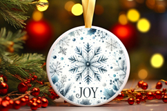 Round Christmass Ornament PNG Product Image 1