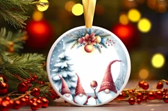 Winter Gnomes Watercolor PNG Product Image 3