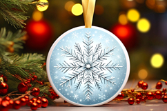 Round Christmass Ornament PNG Product Image 1