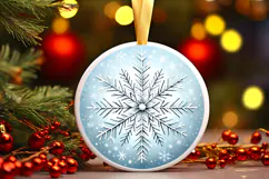 Round Christmass Ornament PNG Product Image 1