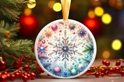 Round Christmass Ornament PNG Product Image 1