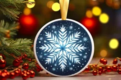 Round Christmas Ornament Sublimation|Clipart Product Image 1