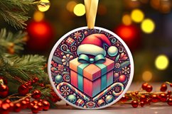 Round Christmas Ornament Sublimation|Clipart Product Image 1