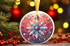 Round Christmas Ornament Sublimation|Clipart Product Image 3