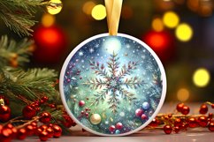 Round Christmas Ornament Sublimation|Clipart Product Image 3