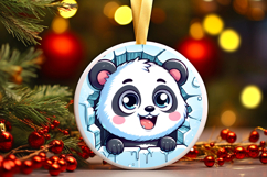 Round Christmass Ornament PNG Product Image 1