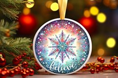 Round Christmas Ornament Sublimation|Clipart Product Image 1