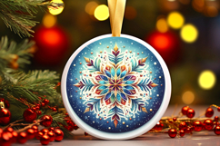 Round Christmass Ornament PNG Product Image 1