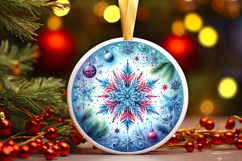Round Christmass Ornament PNG Product Image 1