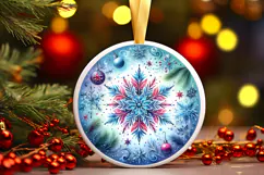 Round Christmass Ornament PNG Product Image 1