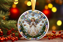 Round Christmass Ornament PNG Product Image 1