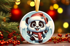 Round Christmass Ornament PNG Product Image 1