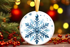 Round Christmass Ornament PNG Product Image 1