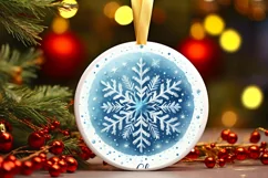 Round Christmas Ornament Sublimation|Clipart Product Image 3
