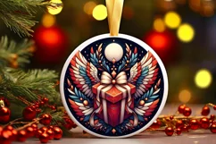 Round Christmas Ornament Sublimation|Clipart Product Image 1