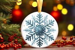 Round Christmass Ornament PNG Product Image 1