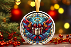 Round Christmass Ornament PNG Product Image 1