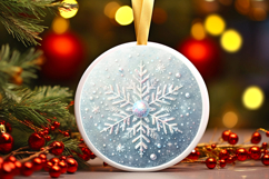 Round Christmass Ornament PNG Product Image 1