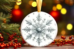 Round Christmass Ornament PNG Product Image 1