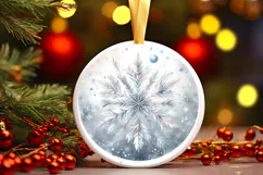 Round Christmass Ornament PNG Product Image 1
