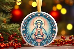 Round Christmas Ornament Sublimation|Clipart Product Image 1