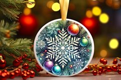 Round Christmas Ornament Sublimation|Clipart Product Image 1