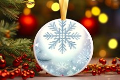Round Christmas Ornament Sublimation|Clipart Product Image 3