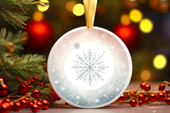 Round Christmass Ornament PNG Product Image 1