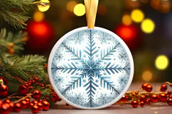 Round Christmass Ornament PNG Product Image 1