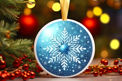 Round Christmass Ornament PNG Product Image 1