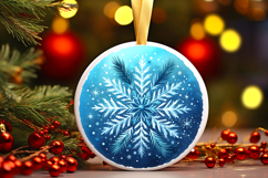 Round Christmass Ornament PNG Product Image 1