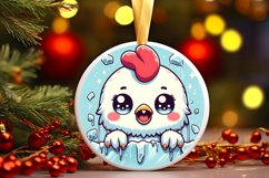 Round Christmas Ornament Sublimation|Clipart Product Image 1