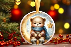 Baby Bear Winter Sublimation PNG Product Image 1