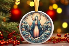 Round Christmas Ornament Sublimation|Clipart Product Image 1