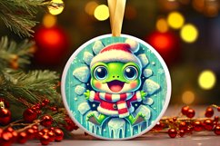 Round Christmas Ornament Sublimation|Clipart Product Image 1