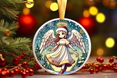 Round Christmas Ornament Sublimation|Clipart Product Image 1