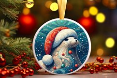 Round Christmas Ornament Sublimation|Clipart Product Image 1
