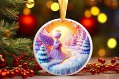 Round Christmas Ornament Sublimation|Clipart Product Image 1