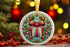Round Christmas Ornament Sublimation|Clipart Product Image 2