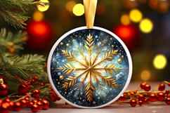 Round Christmass Ornament PNG Product Image 1