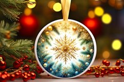 Round Christmas Ornament Sublimation|Clipart Product Image 3
