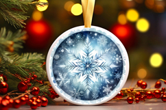 Round Christmass Ornament PNG Product Image 1