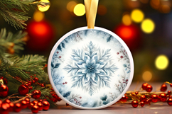 Round Christmass Ornament PNG Product Image 1
