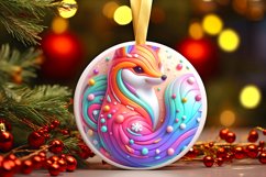 Round Christmas Ornament Sublimation|Clipart Product Image 1