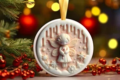 Christmas Fairy Sublimation PNG Product Image 3