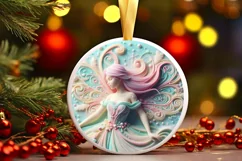 Christmas Fairy Sublimation PNG Product Image 3