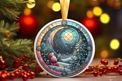 Round Christmas Ornament Sublimation|Clipart Product Image 1