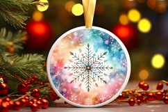 Round Christmass Ornament PNG Product Image 1